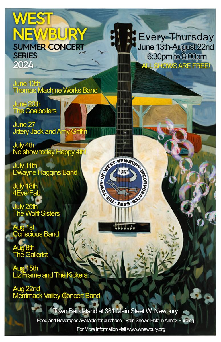 West Newbury Summer Concert Series flyer