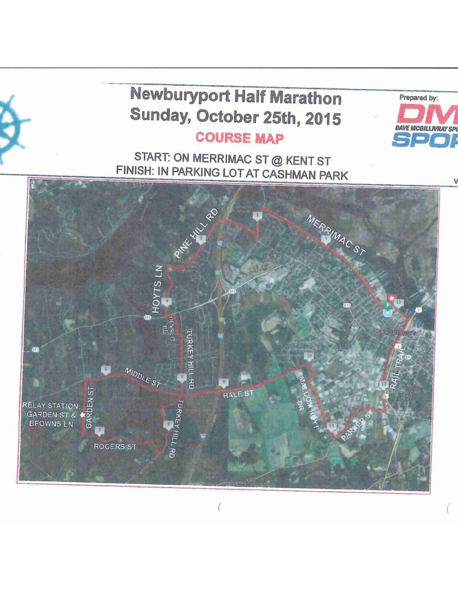 Newburyport Half Marathon Road Race Town Of West Newbury Ma