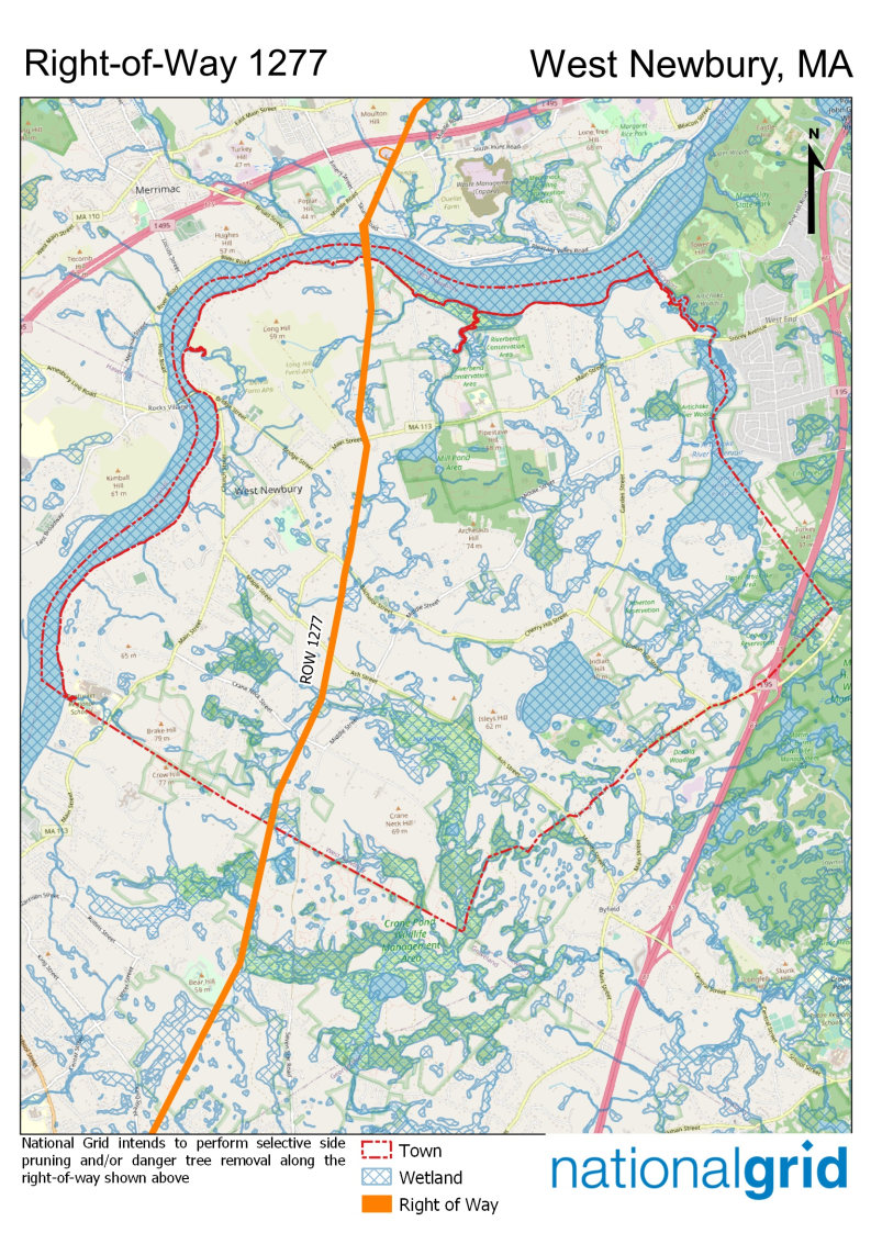 map of national grid right of way