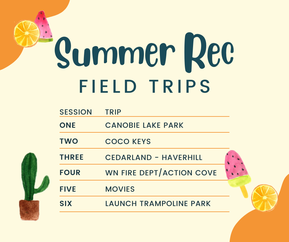 summer rec field trips 2023