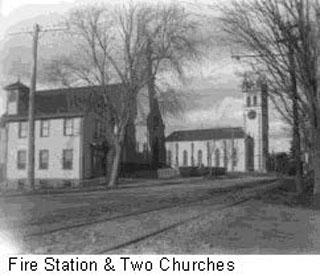 Fire Station & Two Churches
