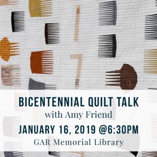Bicentennial Quilt Talk @ West Newbury GAR Library