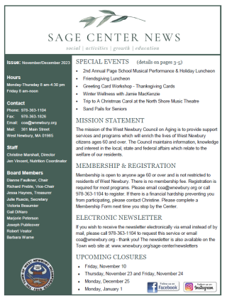 SAGE Center News