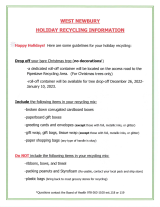 Holiday Recycling