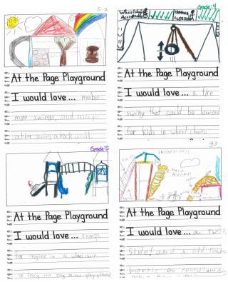 Page School Playground Drawings