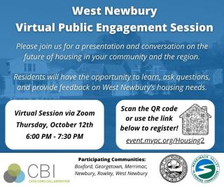 Virtual Public Engagement Session with Merrimack Valley Planning Commission: the Future of Housing in Our Community