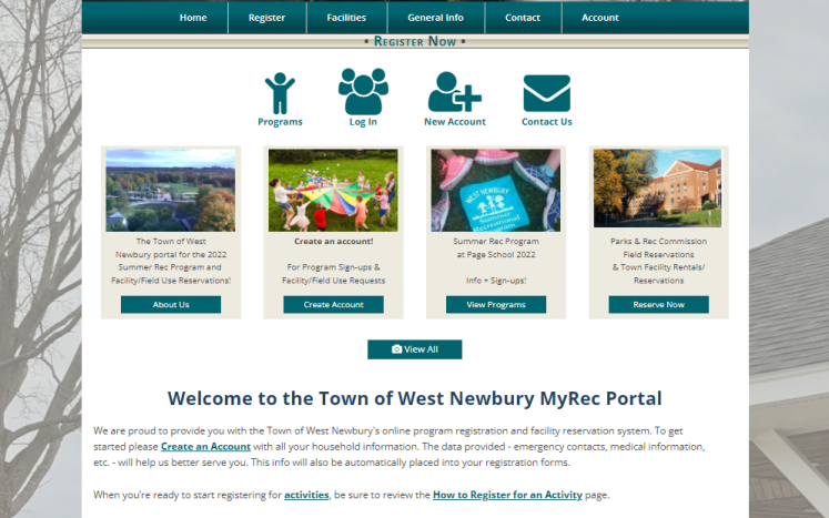 MyRec Homepage