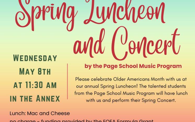 spring lunch and concert