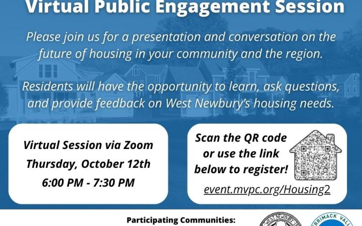 Virtual Public Engagement Session with Merrimack Valley Planning Commission: the Future of Housing in Our Community